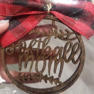 Softball mom car charm/ornament